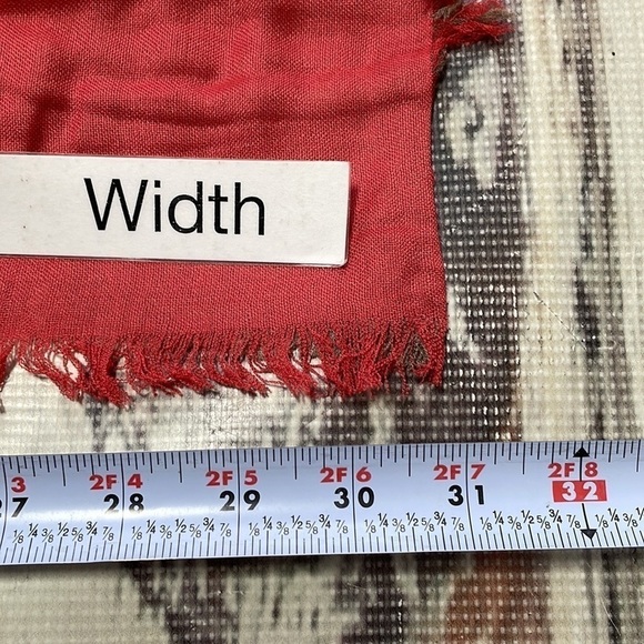 Celeste Coral Ombre Scarf NWT Modal Cashmere Blend Coral Brown One Size - Picture 7 of 8